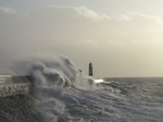 SX33668 Waves at Porthcawl lighthouse.jpg
